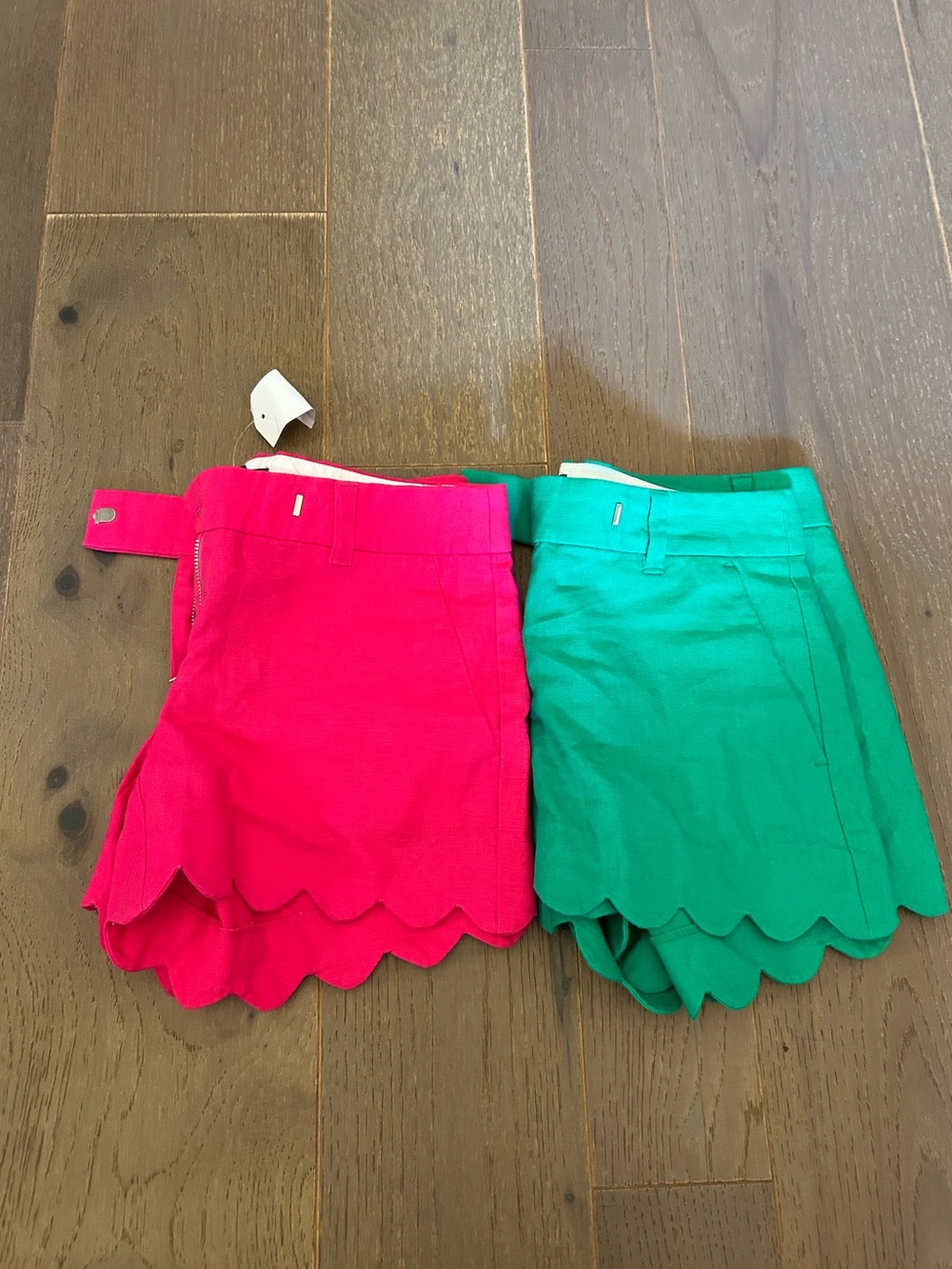 2-pack J. Crew linen shorts